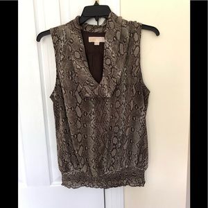 Michael Kors blouse/ top, animal ( snake) print,XL